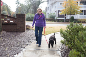 donald and irene walking