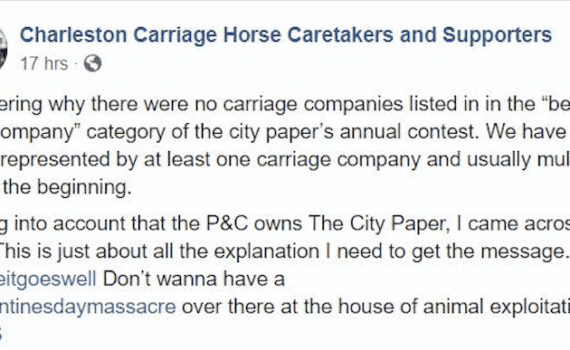 Charleston Carriage Horse Advocates